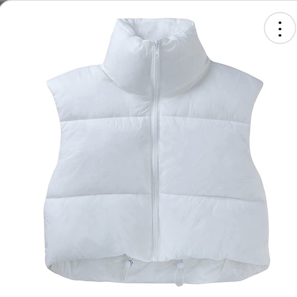 Amazon Jackets & Blazers - White Cropped Vest